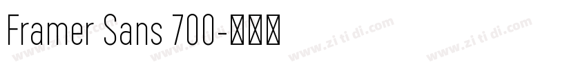 Framer Sans 700字体转换